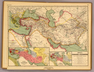 Empire of the Persians and Macedonians by Heinrich Kiepert